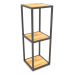 3d model Square console rack (WOOD, 30x30x86, 3 shelves) - preview