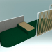 modèle 3D Canapé modulable PLUS Vis-à-vis - preview