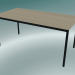 3D modeli Dikdörtgen masa Tabanı 160x80 cm (Meşe, Siyah) - önizleme