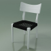 3D Modell Stuhl (21, schwarz gewebt, glänzend weiß) - Vorschau