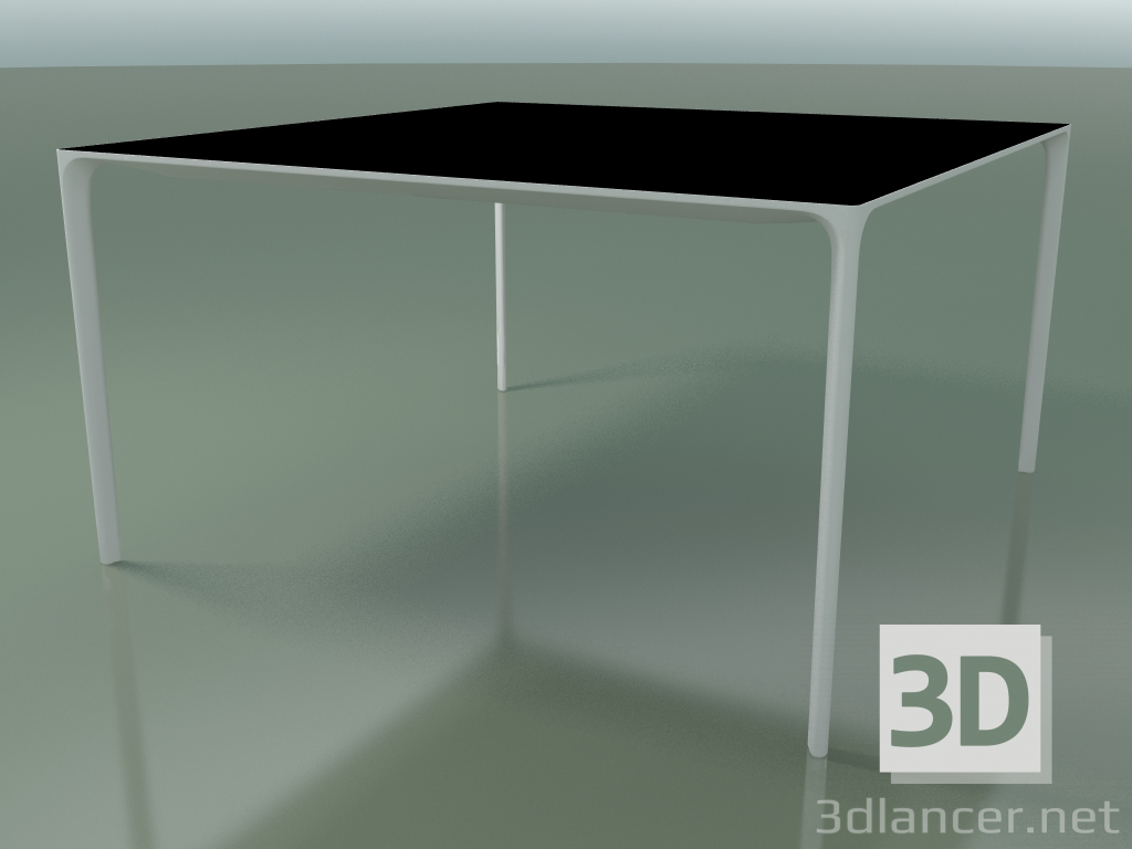 3d model Square table 0807 (H 74 - 137x137 cm, laminate Fenix F02, V12) - preview