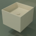 3D modeli Duvara monte lavabo (02UN22301, Bone C39, L 48, P 50, H 36 cm) - önizleme