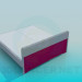 3d model Bed with orthopedic mattress - preview