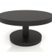 3 डी मॉडल कॉफी टेबल जेटी 022 (डी = 700x350, लकड़ी का काला) - पूर्वावलोकन