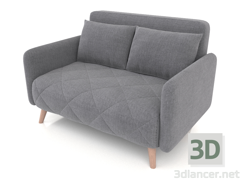 3 डी मॉडल सोफा बेड कार्डिफ़ (गहरा ग्रे) - पूर्वावलोकन