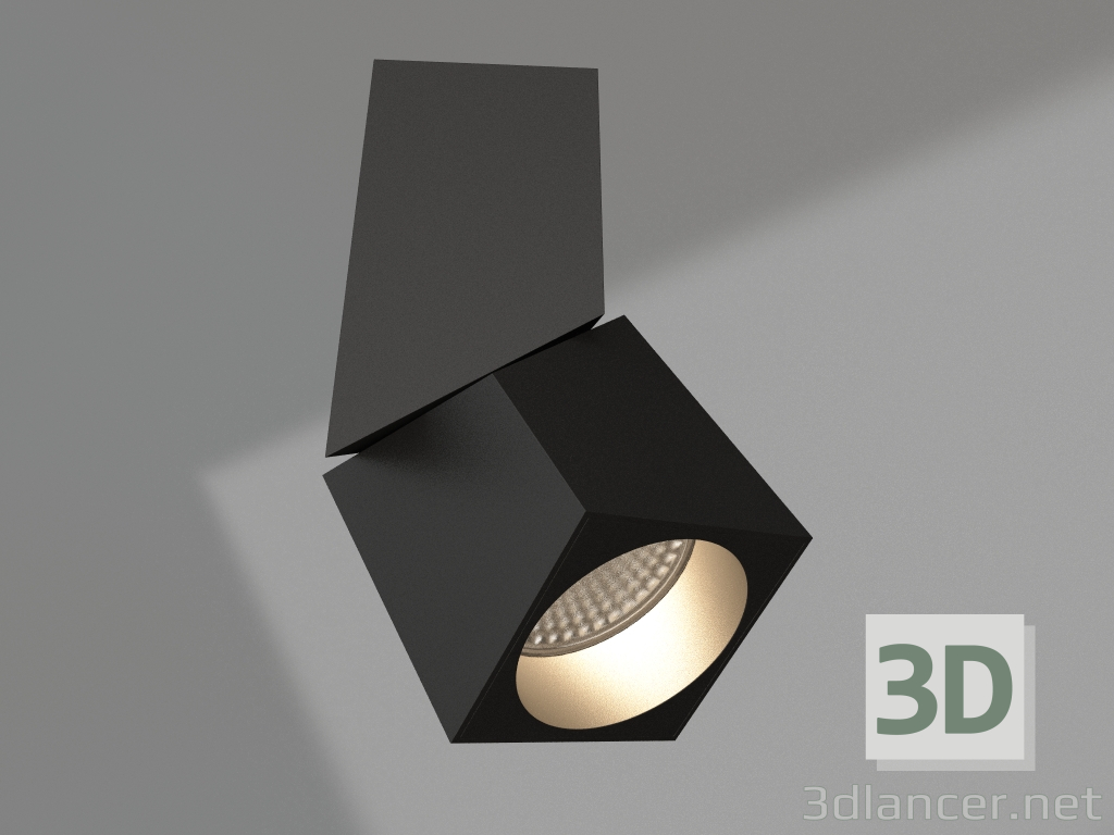 modello 3D Lampada SP-TWIST-SURFACE-S60x60-12W Day4000 (BK, 30 gradi) - anteprima