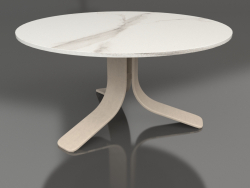 Кофейный стол Ø80 (Sand, DEKTON Aura)