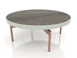 Round coffee table Ø90x36 (Cement gray, DEKTON Radium)