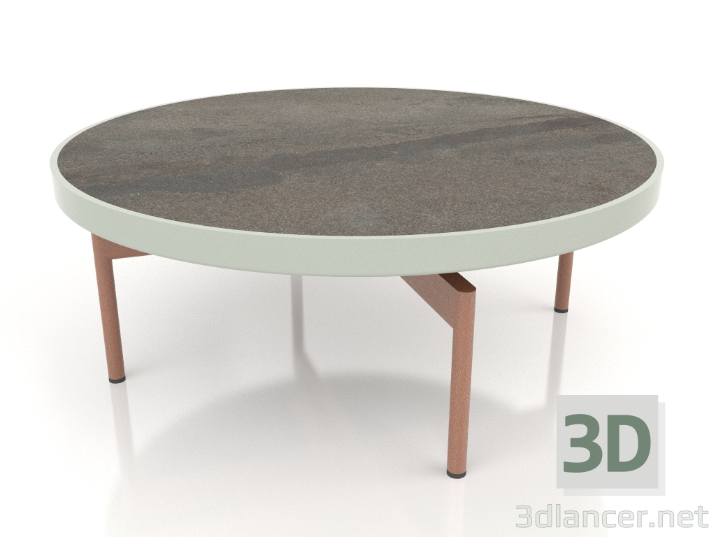 3d модель Стол журнальный круглый Ø90x36 (Cement grey, DEKTON Radium) – превью