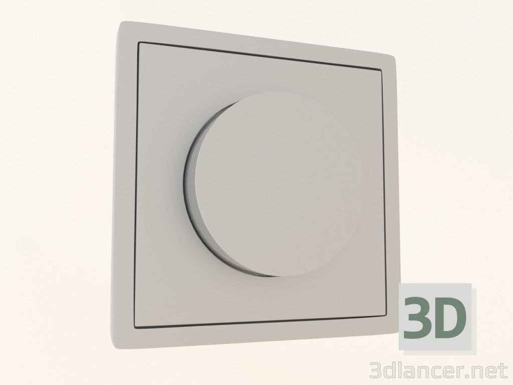 3d model Triac rotary dimmer (LED, 300 W, aluminum, DA65026) R98 - preview