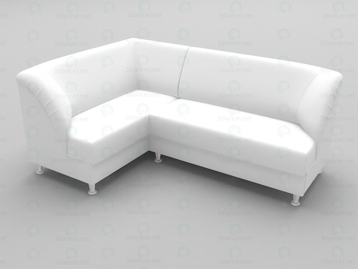 3d model Corner sofa Office - preview