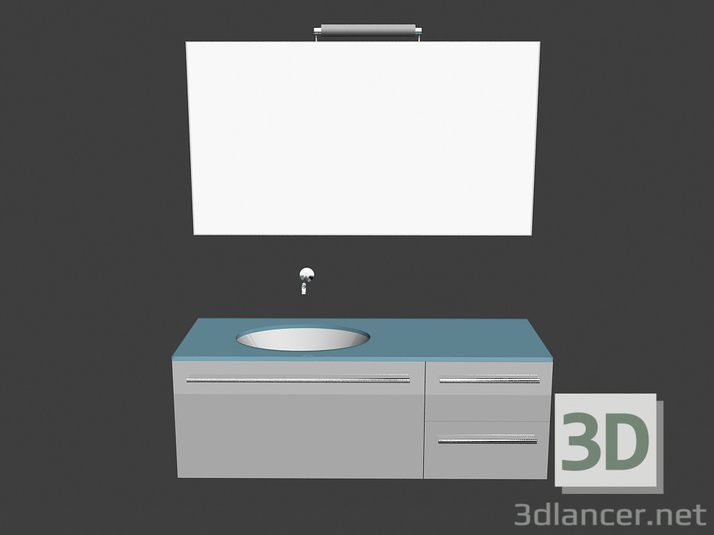 3d model Modular system for bathroom (song) (15) - preview