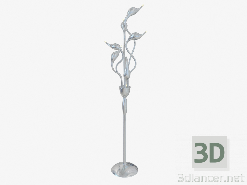 modello 3D Lampada da terra Cigno Collo (751764) - anteprima