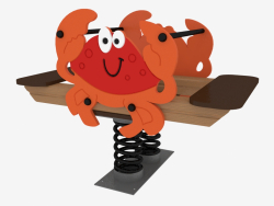 Rocking chair of a children's playground Crab (6122)