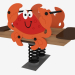 3D Modell Schaukelstuhl eines Kinderspielplatzes Krabbe (6122) - Vorschau