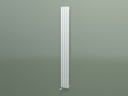ऊर्ध्वाधर रेडिएटर RETTA (4 खंड 2000 मिमी 40x40, सफेद चमकदार)
