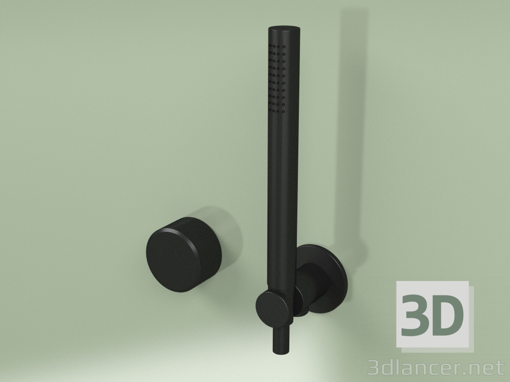 3D modeli El duşlu hidro-aşamalı banyo / duş bataryası (16 58, NO) - önizleme