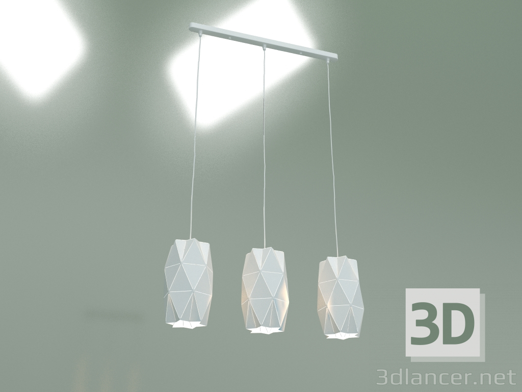 3d model Pendant lamp Reprise 50145-3 (white) - preview