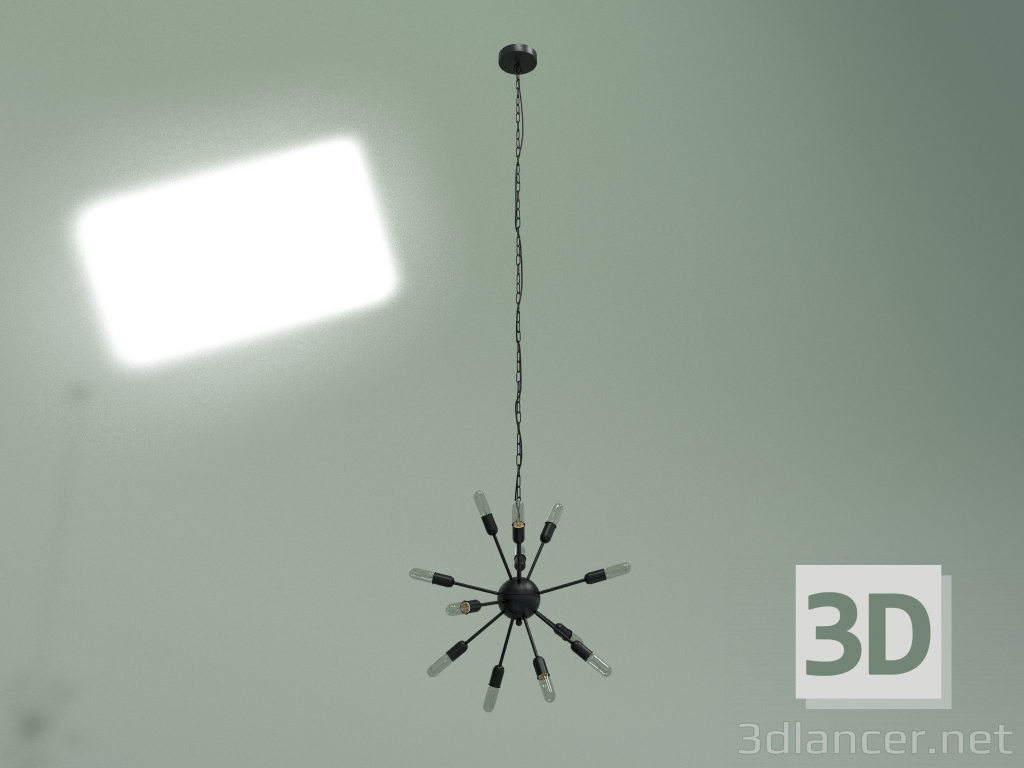 3d модель Подвесной светильник Molecule Lighting 12 ламп – превью