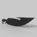 modèle 3D couteau de chasseur - preview