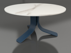 Coffee table Ø80 (Grey blue, DEKTON Aura)