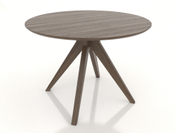 Dining table Ø 1000 mm (lightened ash walnut)