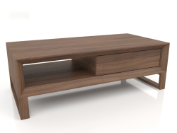 Mesa de centro com acabamento em folheado de nogueira F (120x59x40 cm)