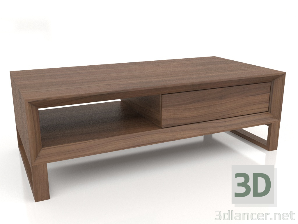 3D modeli Ceviz kaplamalı sehpa F (120x59x40 cm) - önizleme