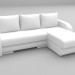 3d model Corner sofa Panna - preview