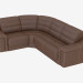 3d model Sofa-transformer angular leather - preview