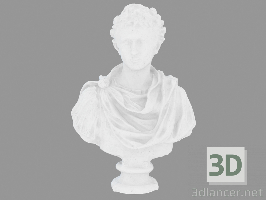 3 डी मॉडल संगमरमर मूर्तिकला Octavianus Augustus - पूर्वावलोकन