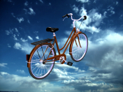 жінка велосипед