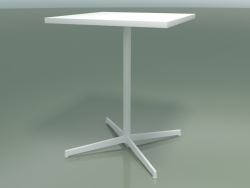 स्क्वायर टेबल 5508, 5528 (एच 74 - 59x59 सेमी, व्हाइट, वी 12)