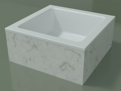 Countertop washbasin (01R111101, Carrara M01, L 36, P 36, H 16 cm)