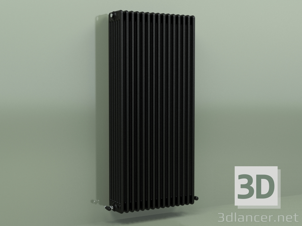 3D modeli Radyatör TESI 6 (H 1500 15EL, Siyah - RAL 9005) - önizleme