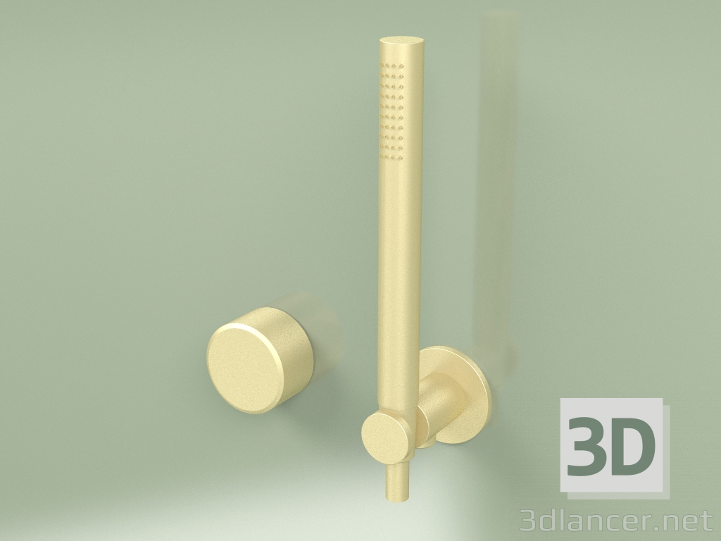 3d model Hydro-progressive bath and shower mixer with hand shower (16 58, OC) - preview