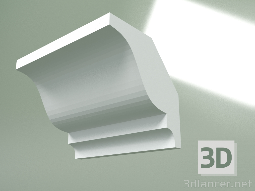 3D modeli Alçı korniş (tavan kaidesi) KT252 - önizleme