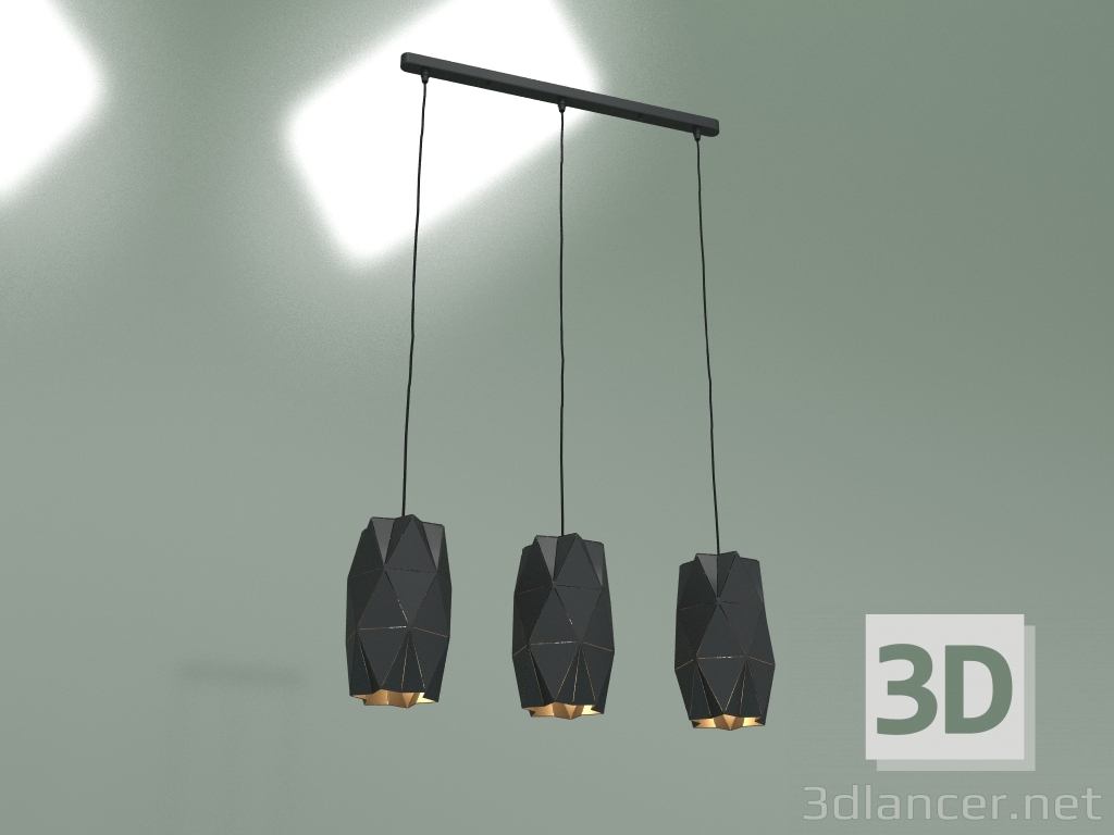 3D Modell Pendelleuchte Reprise 50145-3 (schwarz) - Vorschau