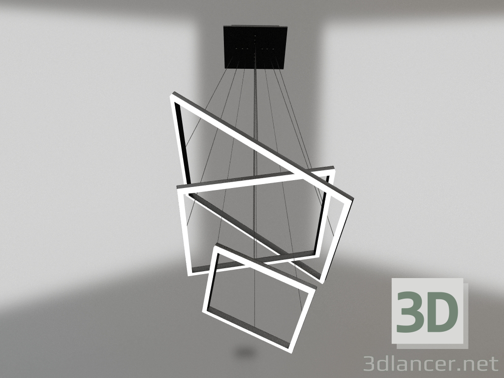 modello 3D Appendiabiti Altis nero w80+60+40 (08201.19) - anteprima