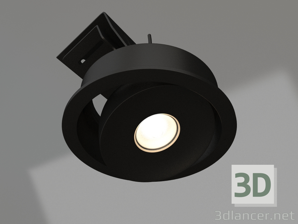 3d модель Світильник CL-SIMPLE-R78-9W Day4000 (BK, 45 deg) – превью