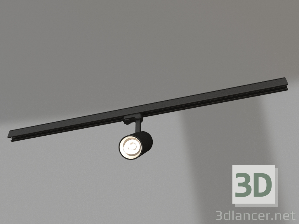 modello 3D Lampada LGD-GERA-4TR-R74-20W Day4000 (BK, 24 gradi, 230V, DALI) - anteprima