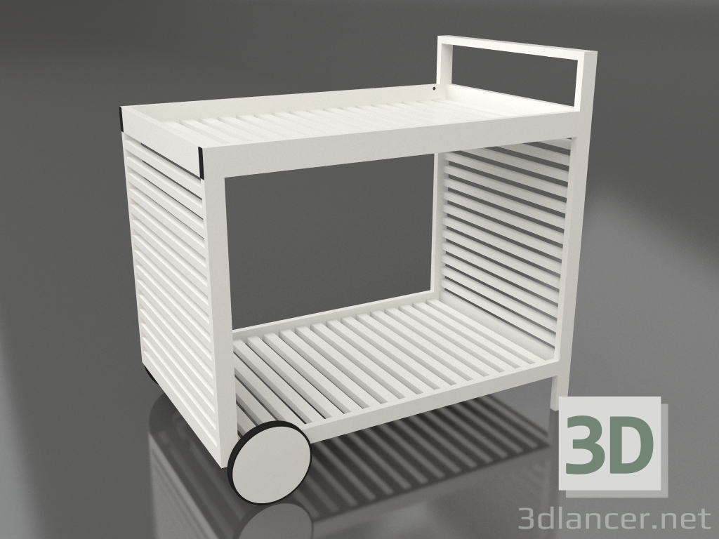 3D modeli Servis arabası (Akik gri) - önizleme