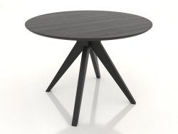 Table à manger Ø 1000 mm (noir RAL 9005)