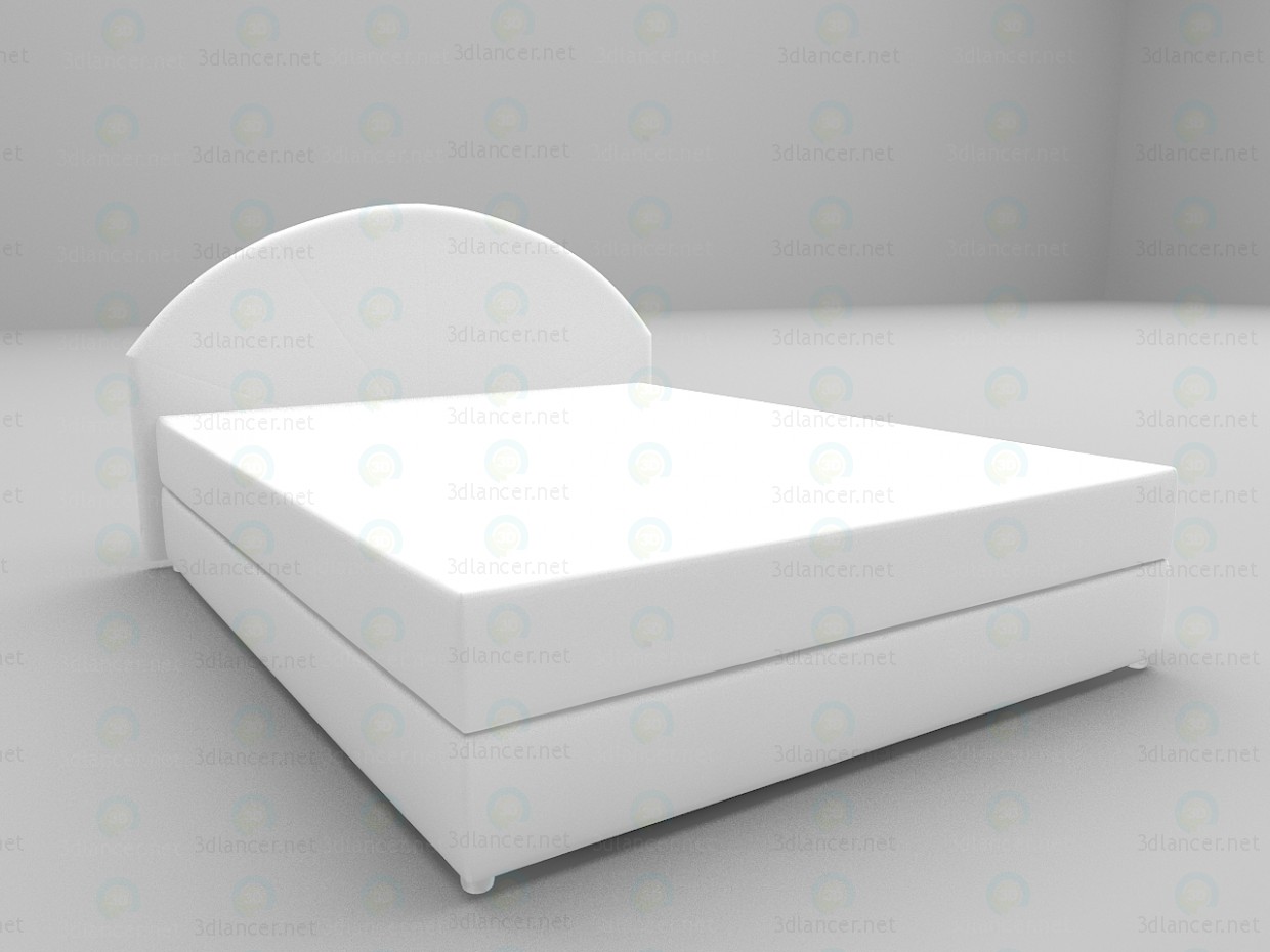 3d model Bloque de cama tipo - vista previa