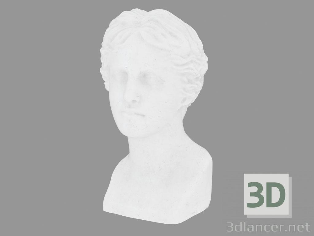 3 डी मॉडल वीनस डी मिलो के संगमरमर मूर्तिकला प्रमुख - पूर्वावलोकन