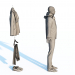 3D Hoodie ceketler, kot pantolon ve mokasen modeli satın - render