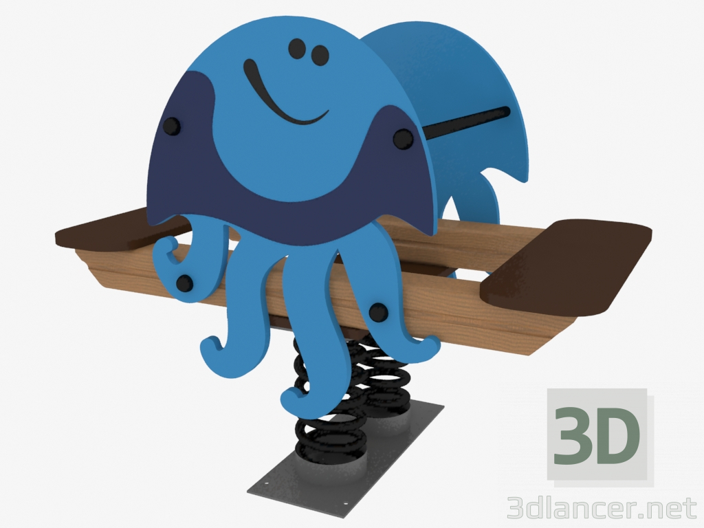 3d model Rocking chair of a children's playground Medusa (6124) - preview