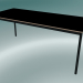 3d model Rectangular table Base 190x80 cm (Black, Plywood, Black) - preview