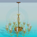 3d model Chandelier with lamps-candle - preview