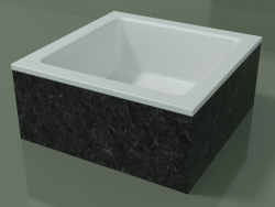 Countertop washbasin (01R111101, Nero Assoluto M03, L 36, P 36, H 16 cm)